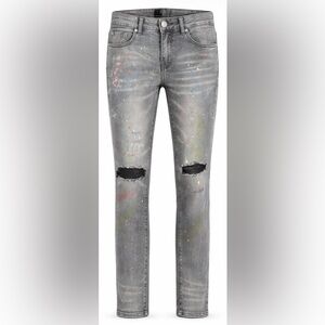THRT Paint Splatter / Ripped / Skinny Jeans Size 32